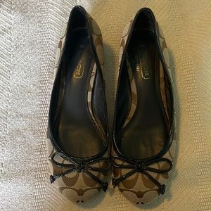 Brown Coach Ballet Pumps • Size 6